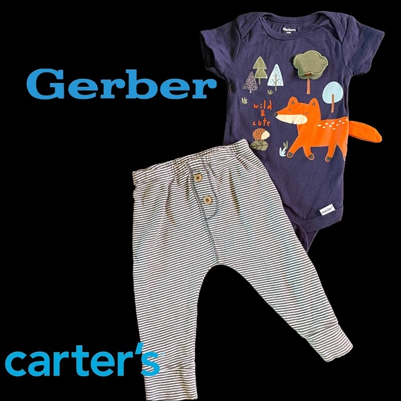 Carter's Other - 🦊 20-Piece Boy’s Lot ~ Sizes Newborn to 6 Mo ~ Carter’s Gap Janie and Jack +